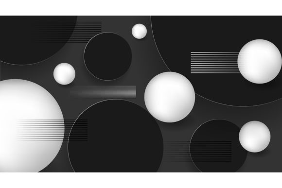 3D Ball Background with Circles and Line: A Dynamic Visual Tool for Modern Design