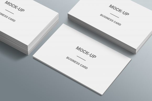 3D Business Card Mockup Template
