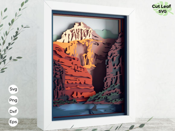 3D Grand Canyon Shadow Box, Arizona