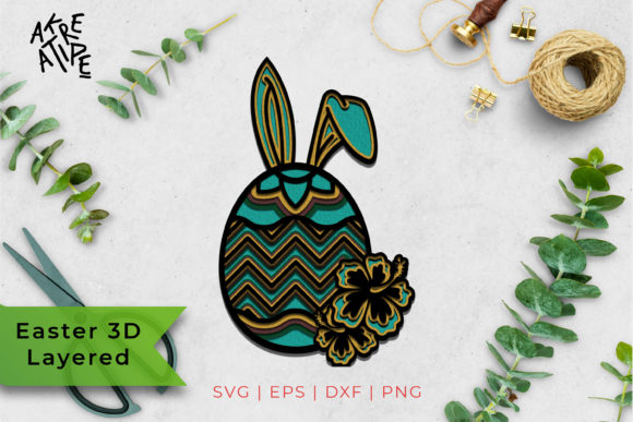 3D Layered Easter