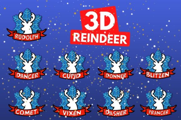 3D Reindeer: Creative Assets for Real Projects