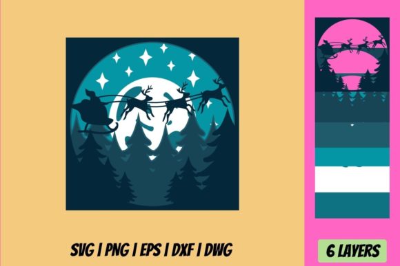 Bring Depth and Delight to Holiday Crafting with the Christmas Shadow Box 3 3D Layered SVG