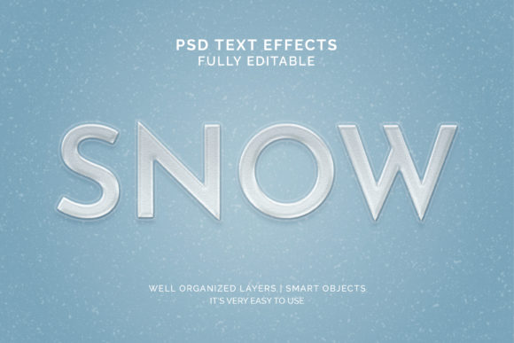 Bring Winter Magic to Your Designs with the Text Effect - Snow Style 3d Text Effect