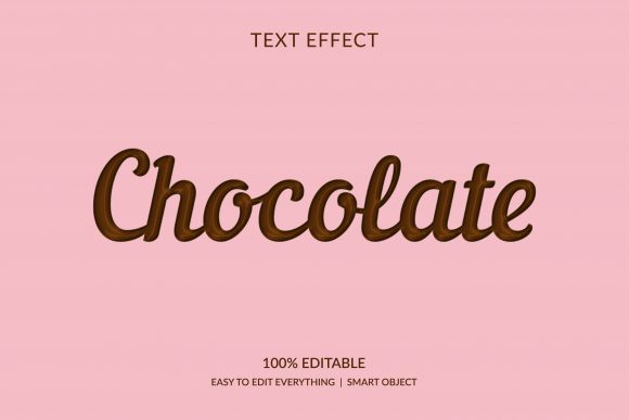 Chocolate Candy Style 3D Text Effect
