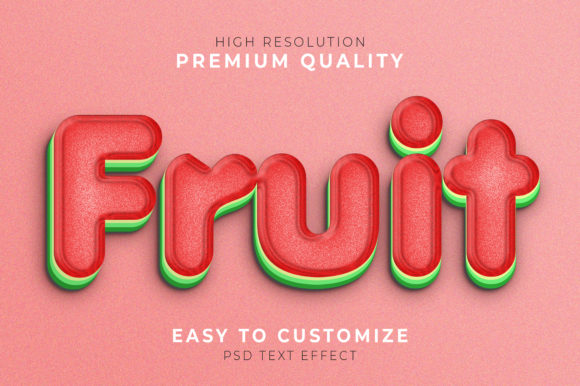 Fruit 3d Text Style Effect PSD: Where Creative Utility Meets Strategic Visual Communication