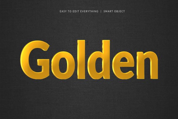 Golden 3D Shiny Style Text Effect: Where Visual Impact Meets Functional Clarity