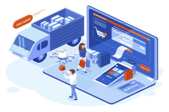 Isometric 3D Online Shopping