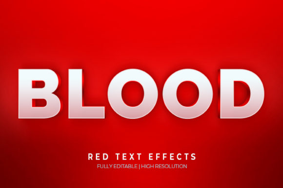 Red Blood 3D Text Effect Mockup: A Practical Tool for Impactful Visual Communication