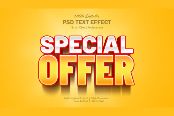 Special Offer Style PSD 3D Text Effect: Design Impact That Converts