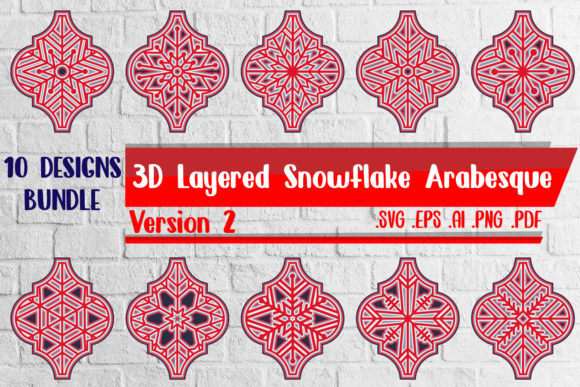 What Is a 3D Layered Snowflake Arabesque Bundle — And Why Designers Love It