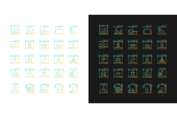 Why Designers and Engineers Rely on a 3D Printing Technology Icons Set