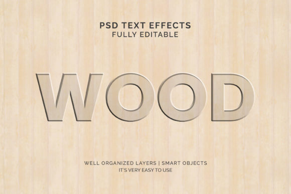 Wood 3D Emboss Text Effect: When Natural Texture Meets Dimensional Typography